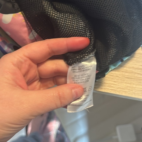 REASON Colorful Graffiti 1/2 Zip Hooded Lightweight Windbreaker Jacket Size L - Picture 7 of 9